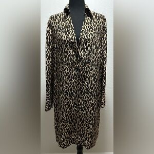 Nine West Knee Length Silk Dress - 10 - Multicolored - Used